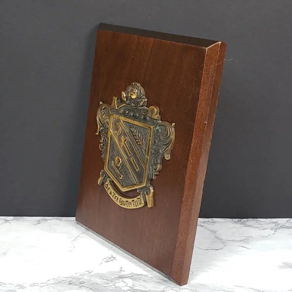 Alpha Omega Delta Theta Tau Sorority Bronze Plaque Antique - Picture 3 of 8